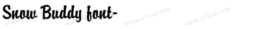 Snow Buddy font字体转换